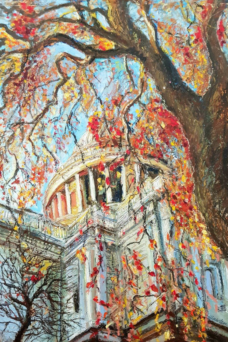 Autumn Colours At St Pauls Cathedral | Prints - Harriet Lawless Artist