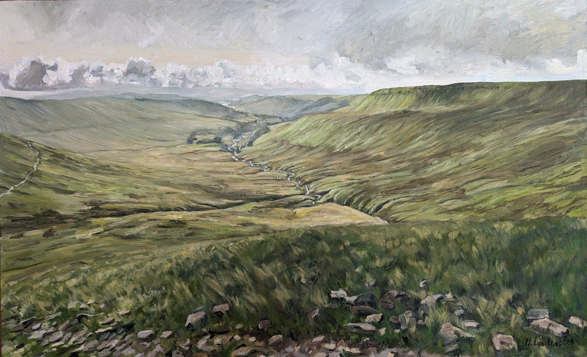 Morning Greens in the Brecon Beacons | Prints - Harriet Lawless Artist