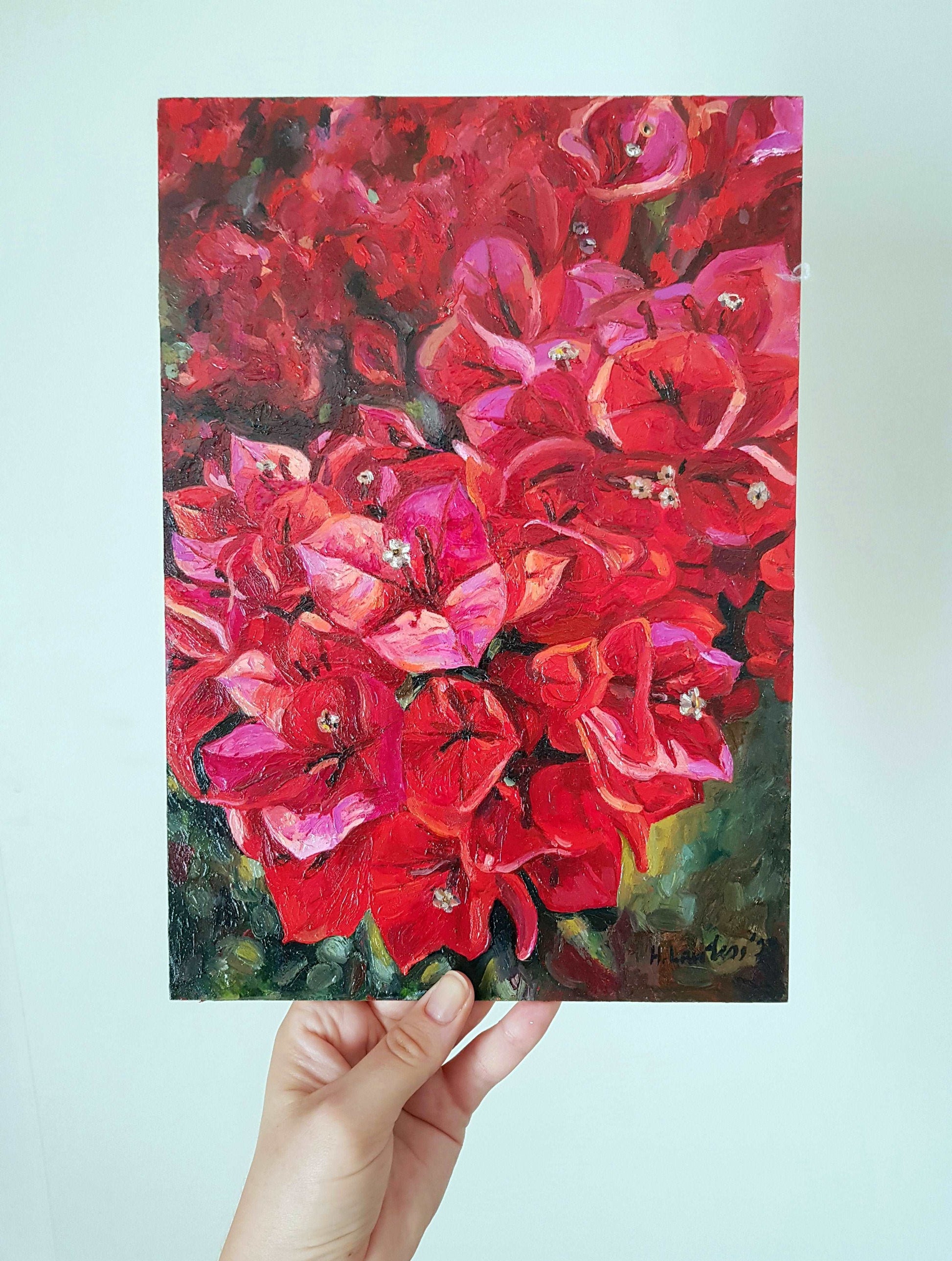 Bougainvillea | Original Painting Original Paintings Harriet Lawless Artist flowers greece still life