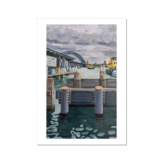 Yellow Ferries At Circular Quay, Sydney | Print Prints Harriet Lawless Artist australia A3 / 12"x16.5" Unframed