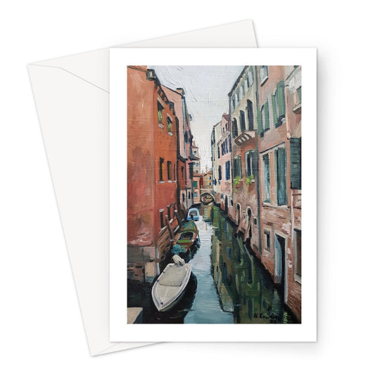 Venetian Tranquility; Autumn Morning on the Canals | Greeting Cards