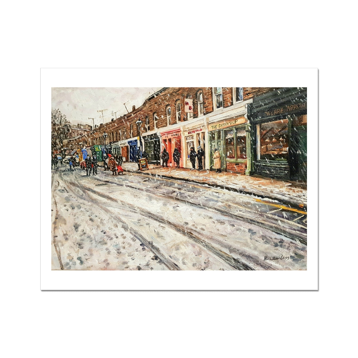 Columbia Road In The Snow | Print