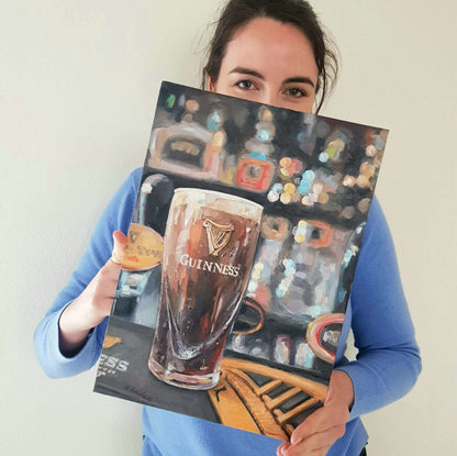 A Pint Of The Good Stuff | Original Painting Original Paintings Harriet Lawless Artist ireland still life