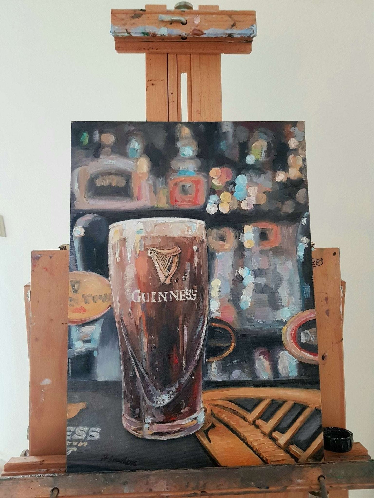 A Pint Of The Good Stuff | Original Painting Original Paintings Harriet Lawless Artist ireland still life