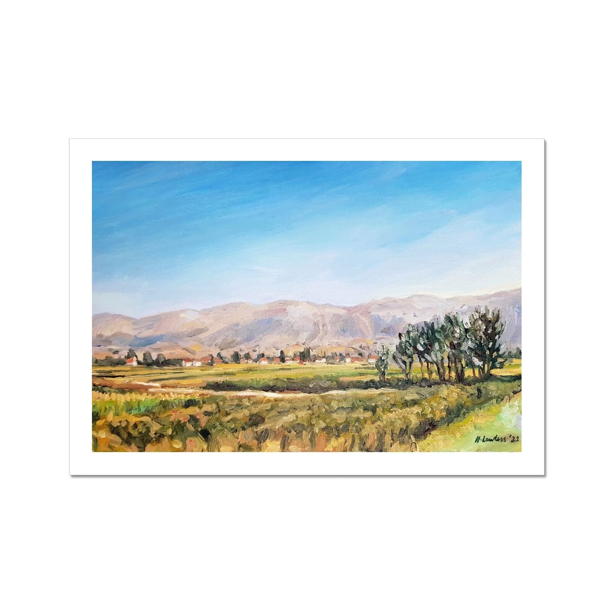 Albanian countryside, near Korçë | Print Prints Harriet Lawless Artist albania A3 / 16.5"x12" Unframed