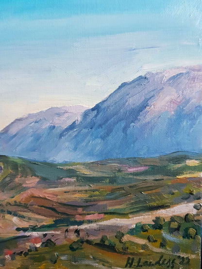 Albanian Countryside | Original Painting Original Paintings Harriet Lawless Artist albania