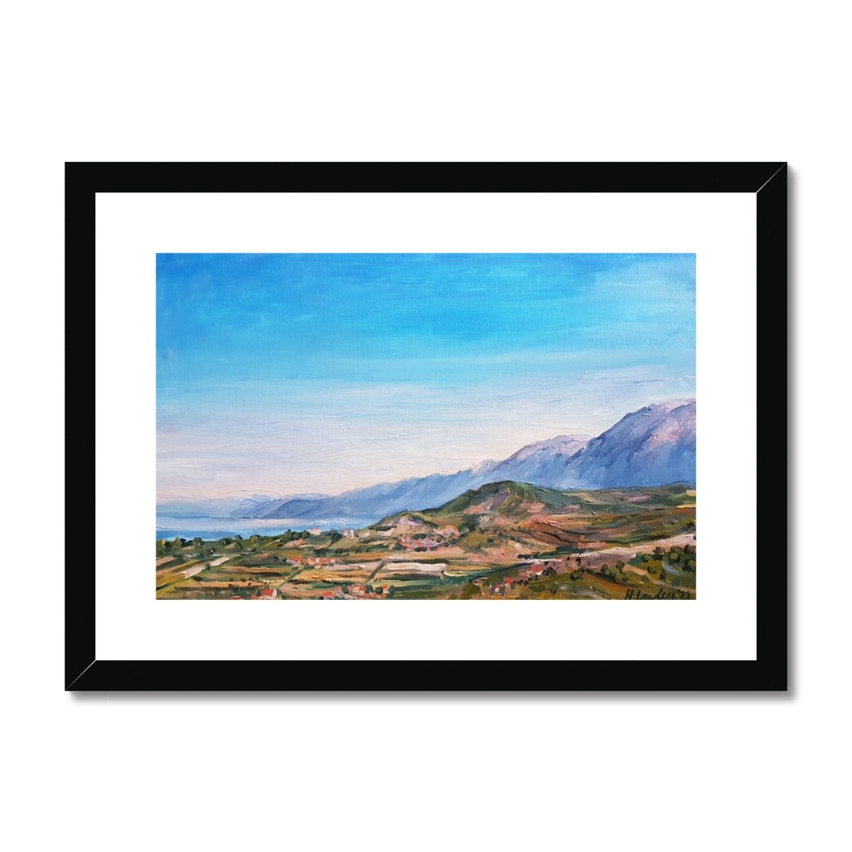 Albanian Countryside | Print Prints Harriet Lawless Artist albania A3 / 16.5"x12" Black Frame