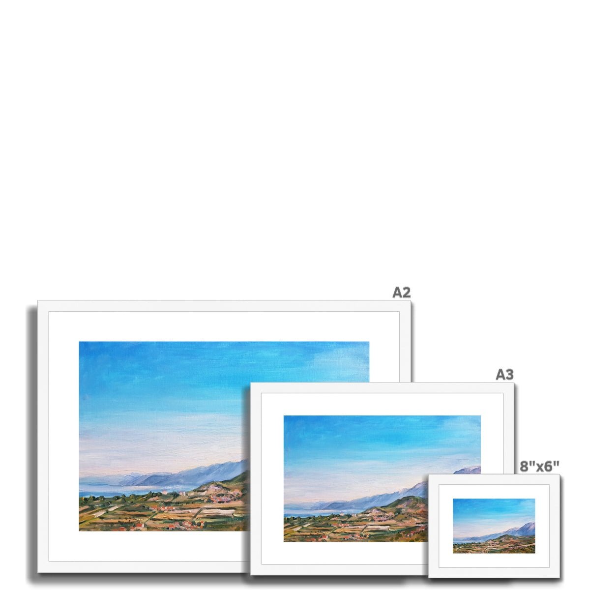 Albanian Countryside | Print Prints Harriet Lawless Artist albania A3 / 16.5"x12" Natural Frame