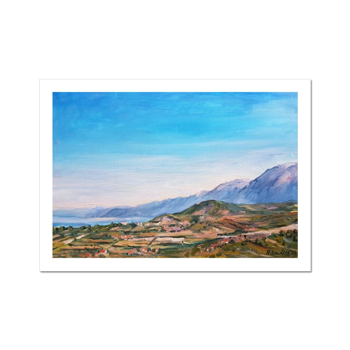 Albanian Countryside | Print Prints Harriet Lawless Artist albania A3 / 16.5"x12" Unframed