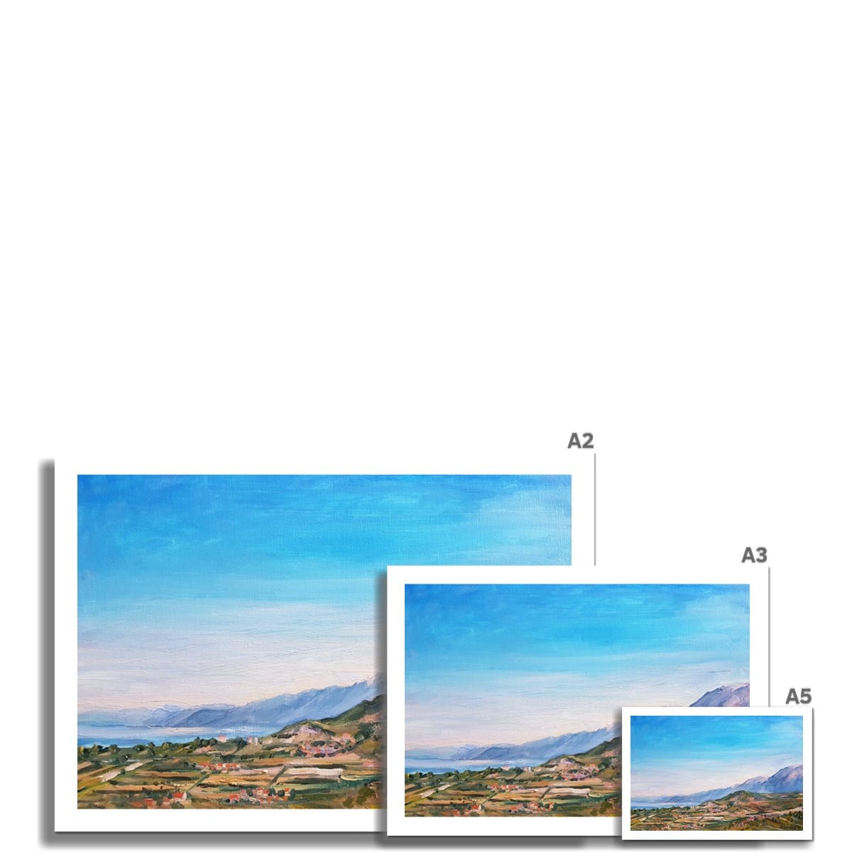 Albanian Countryside | Print Prints Harriet Lawless Artist albania A3 / 16.5"x12" Unframed