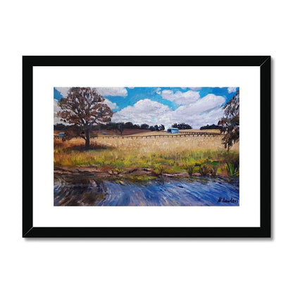 Along the Wingecarribee River | Print Prints Harriet Lawless Artist australia A3 / 16.5"x12" Black Frame