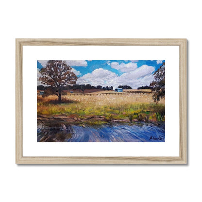 Along the Wingecarribee River | Print Prints Harriet Lawless Artist australia A3 / 16.5"x12" Natural Frame