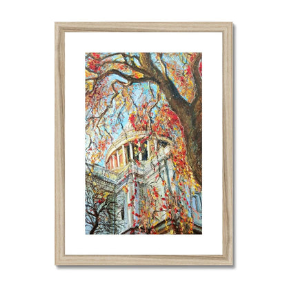 Autumn Colours At St Pauls Cathedral | Print Prints Harriet Lawless Artist england A3 / 12"x16.5" Natural Frame