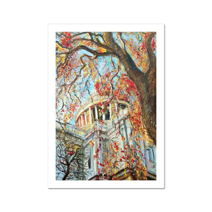 Autumn Colours At St Pauls Cathedral | Print Prints Harriet Lawless Artist england A3 / 12"x16.5" Unframed