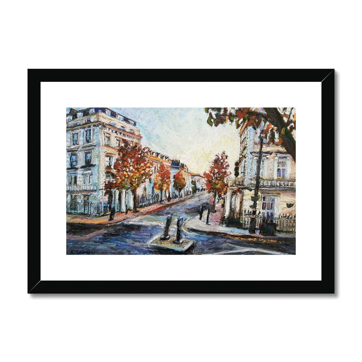 Autumn in Pimlico, London | Print Prints Harriet Lawless Artist england A3 / 16.5"x12" Black Frame