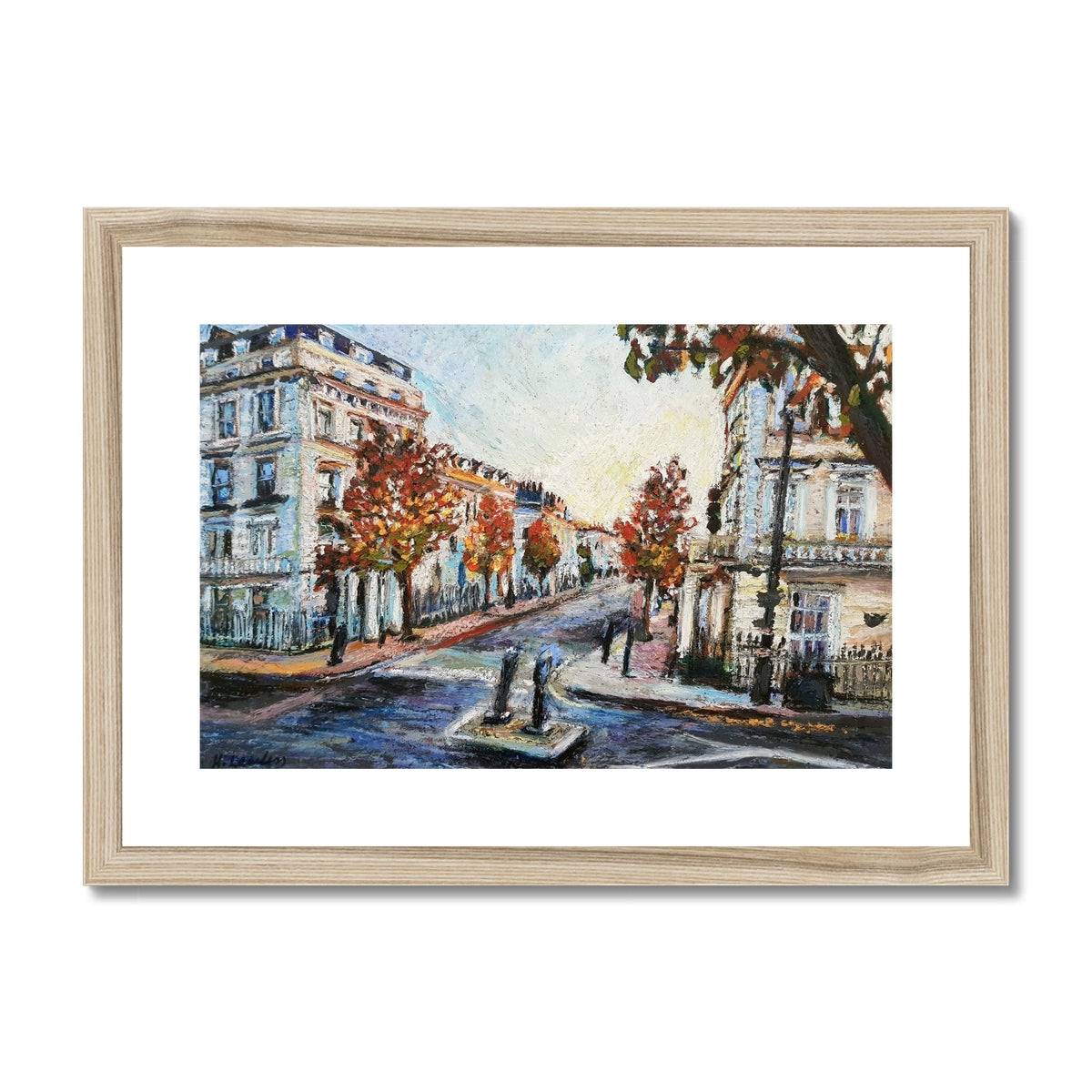 Autumn in Pimlico, London | Print Prints Harriet Lawless Artist england A3 / 16.5"x12" Natural Frame