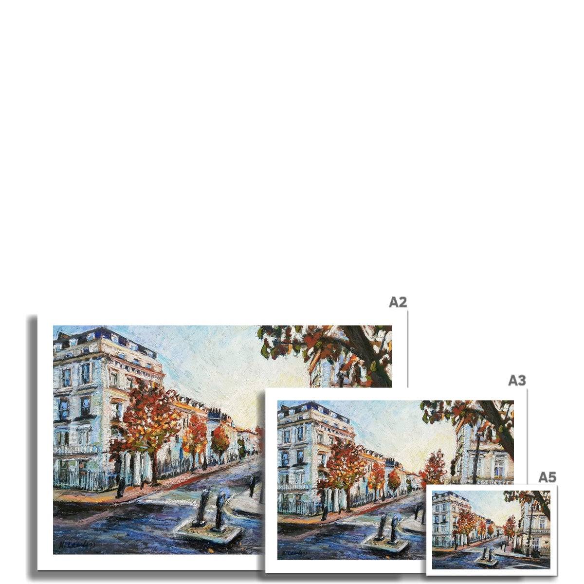 Autumn in Pimlico, London | Print Prints Harriet Lawless Artist england A3 / 16.5"x12" Unframed