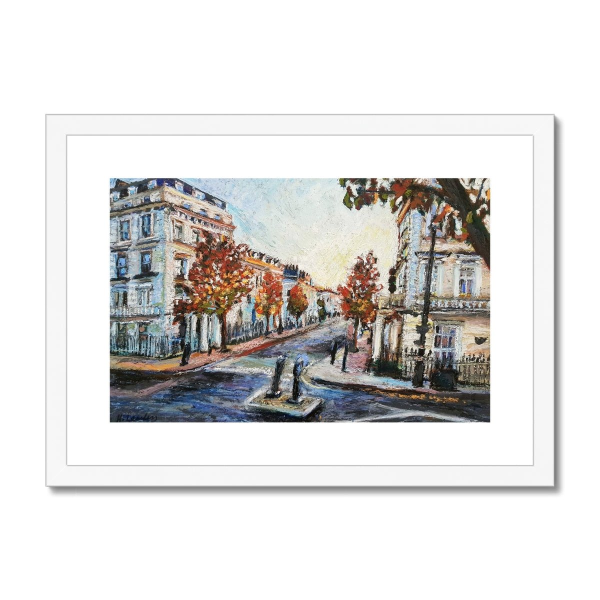 Autumn in Pimlico, London | Print Prints Harriet Lawless Artist england A3 / 16.5"x12" White Frame