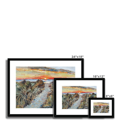 Beach Sunrise Study | Print Prints Harriet Lawless Artist australia sunset 16"x12" / 41x30cm Natural Frame