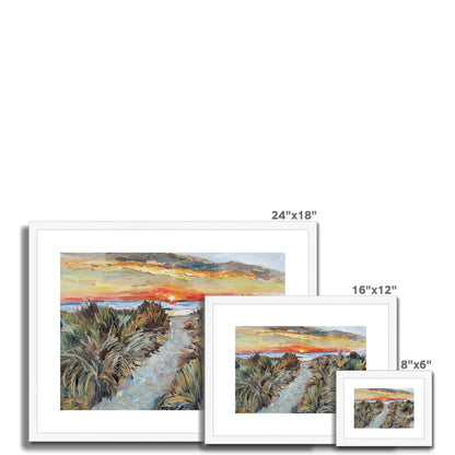 Beach Sunrise Study | Print Prints Harriet Lawless Artist australia sunset 16"x12" / 41x30cm Natural Frame