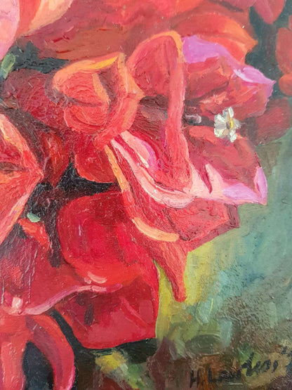 Bougainvillea | Original Painting Original Paintings Harriet Lawless Artist flowers greece still life