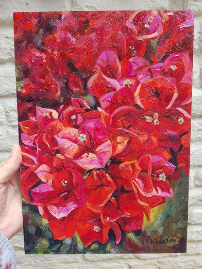 Bougainvillea | Original Painting Original Paintings Harriet Lawless Artist flowers greece still life