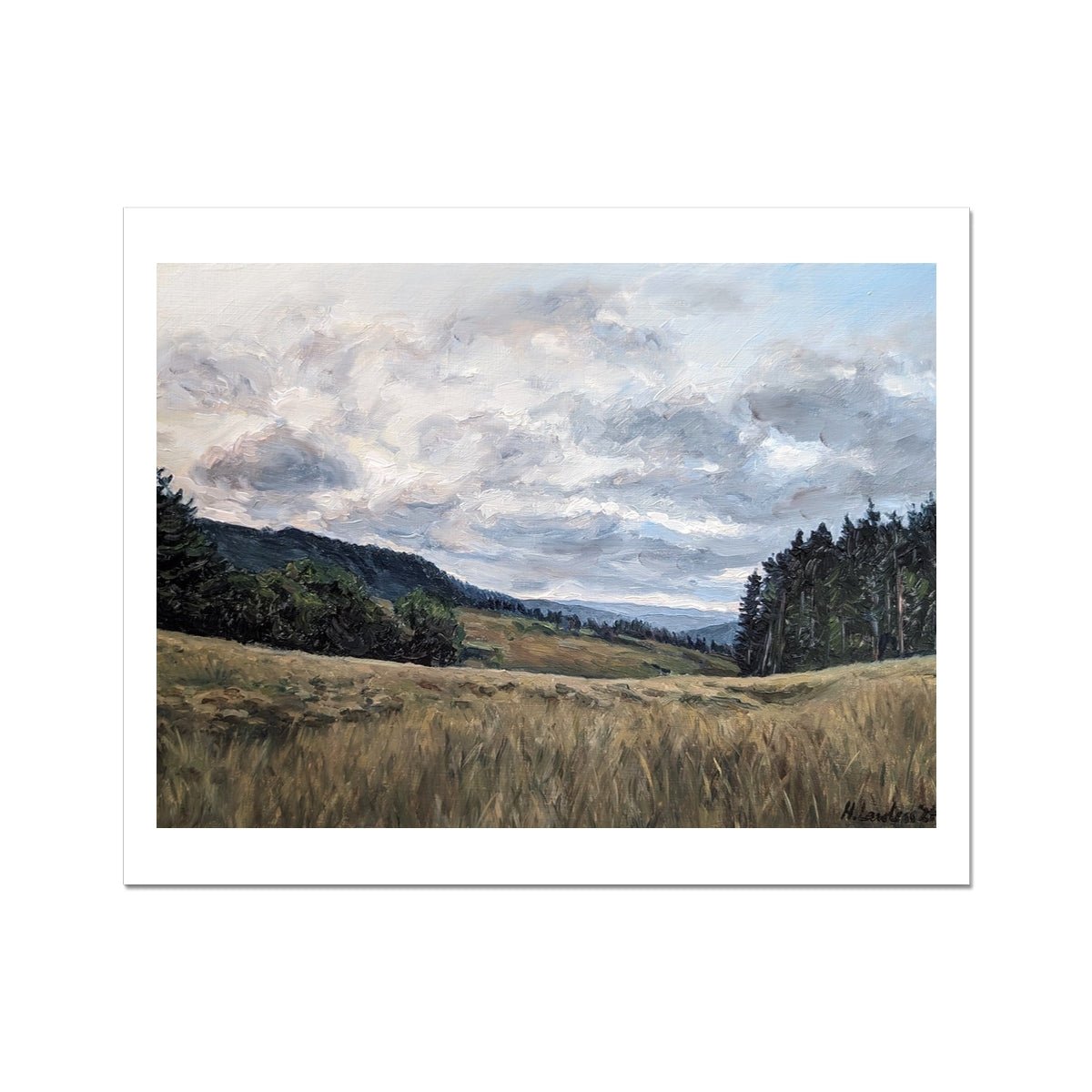 Brecon Beacon Sunrise; First Light | Print Prints Harriet Lawless Artist wales 20"x16" / 51x41cm Unframed