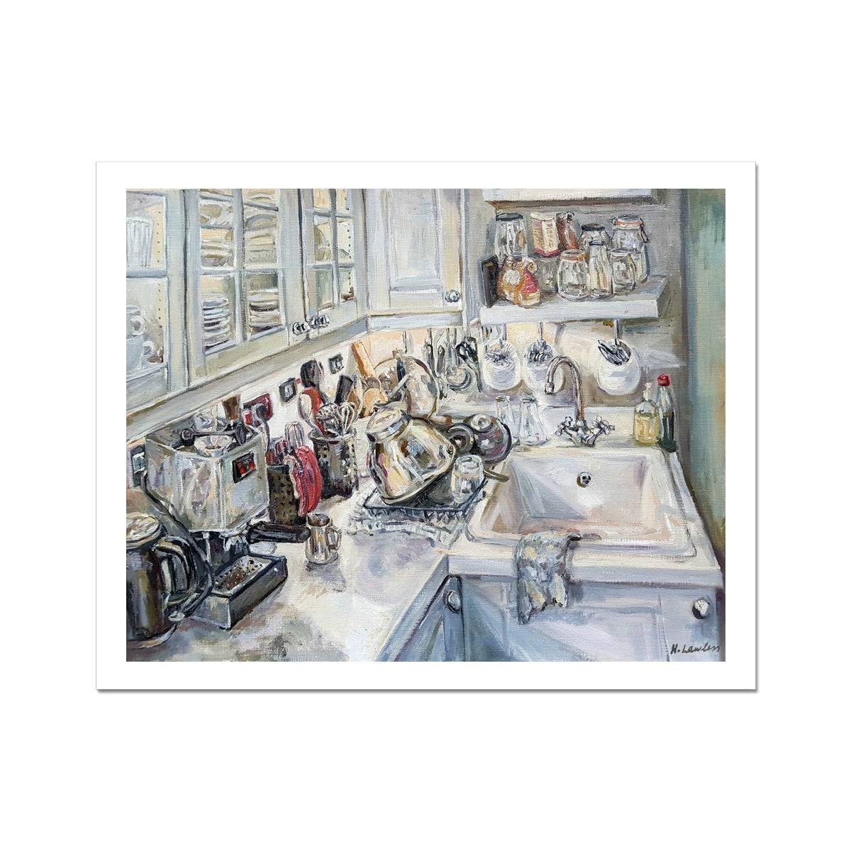 But I Did The Washing Up Last Night | Print Prints Harriet Lawless Artist interior still life 20"x16" / 51x41cm Unframed