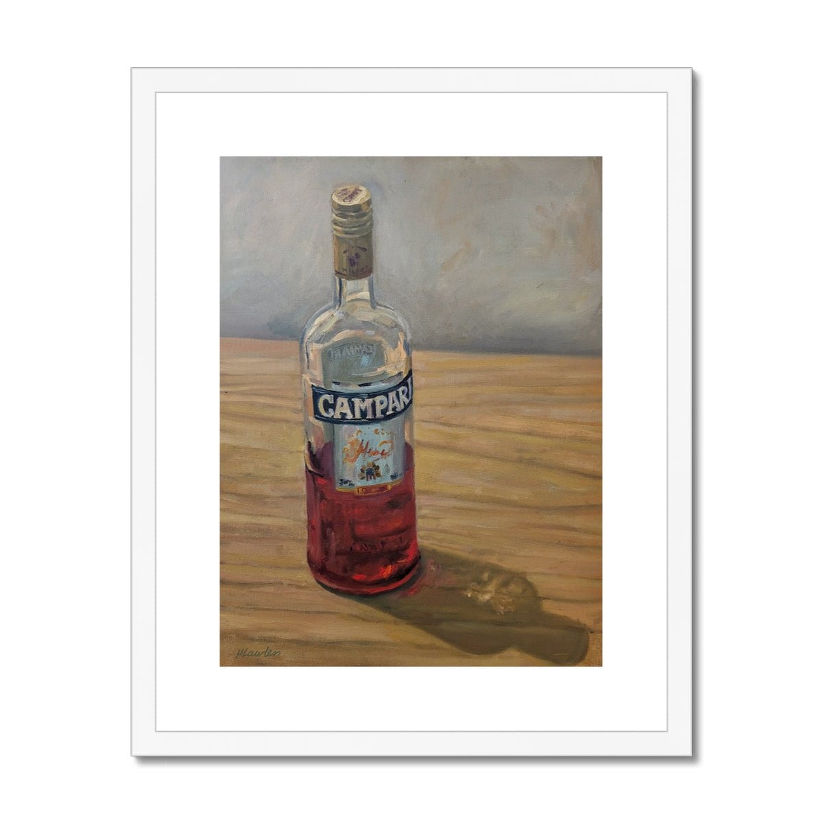 Campari | Print Prints Harriet Lawless Artist italy still life 16"x20" / 41x51cm White Frame