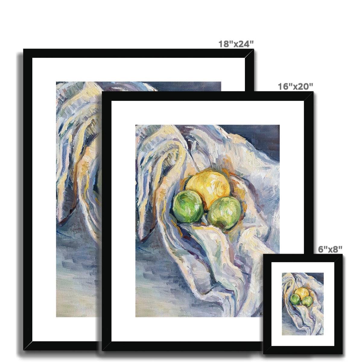 Candlelit Citrus | Print Prints Harriet Lawless Artist fruit still life 16"x20" / 41x51cm Natural Frame