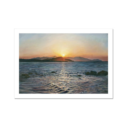 Chania Bay Sunset | Print Prints Harriet Lawless Artist greece sunset A3 / 16.5"x12" Unframed