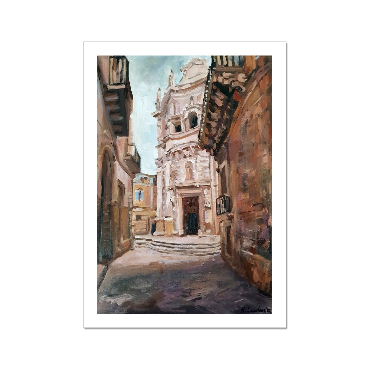 Chiesa di San Matteo | Print Prints Harriet Lawless Artist italy A3 / 12"x16.5" Unframed