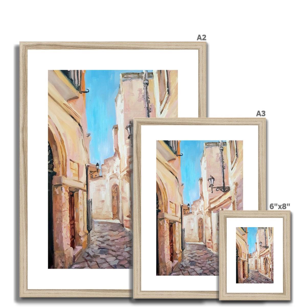 Chiuso a Lecce | Print Prints Harriet Lawless Artist italy A3 / 12"x16.5" Natural Frame