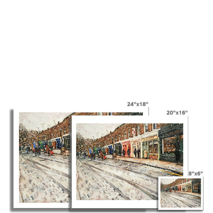 Columbia Road In The Snow | Print