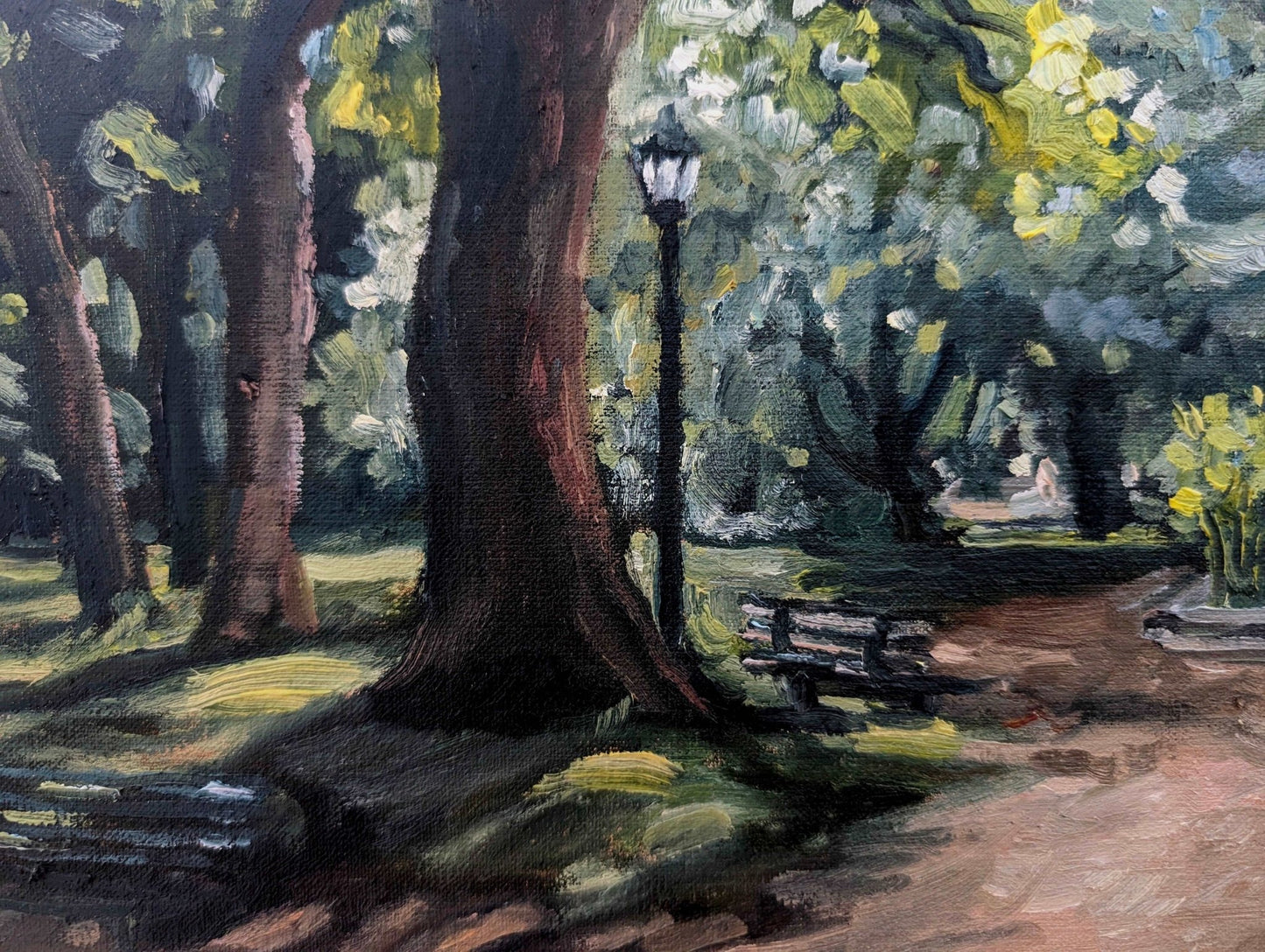 Early Evening In The Buenos Aires Botanical Garden | Original Painting Original Paintings Harriet Lawless Artist argentina flowers