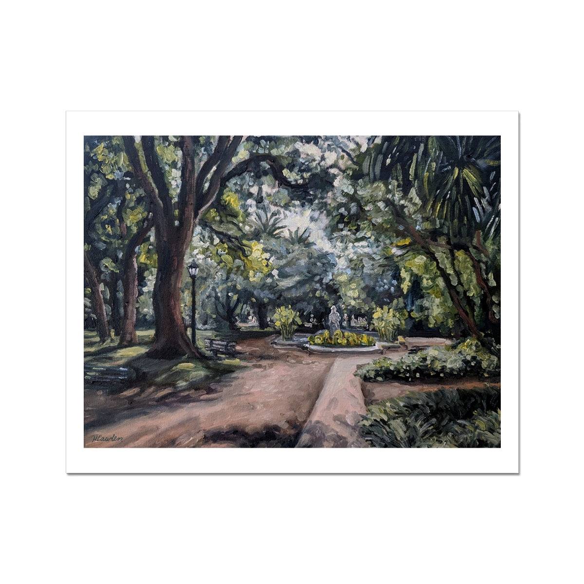 Early Evening In The Buenos Aires Botanical Garden | Print Prints Harriet Lawless Artist argentina 20"x16" / 51x41cm Unframed