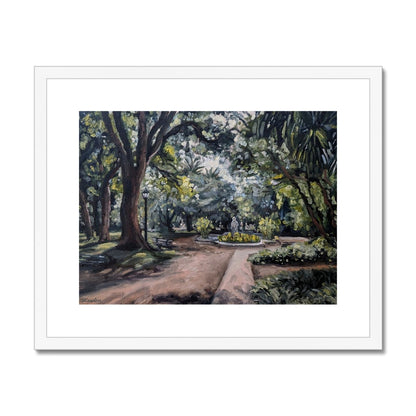 Early Evening In The Buenos Aires Botanical Garden | Print Prints Harriet Lawless Artist argentina 20"x16" / 51x41cm White Frame