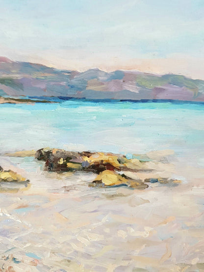 Elafonisi Beach, Crete | Original Painting Original Paintings Harriet Lawless Artist greece