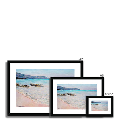 Elafonisi Beach, Crete | Print Prints Harriet Lawless Artist greece A3 / 16.5"x12" Natural Frame