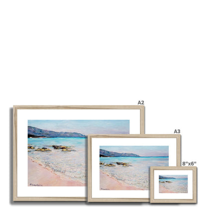 Elafonisi Beach, Crete | Print Prints Harriet Lawless Artist greece A3 / 16.5"x12" Natural Frame