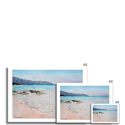 Elafonisi Beach, Crete | Print Prints Harriet Lawless Artist greece A3 / 16.5"x12" Unframed