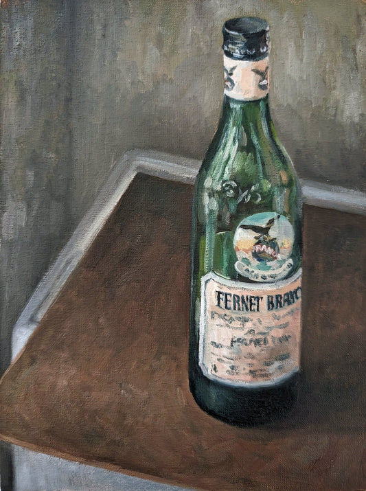 Fernet Branca | Original Painting Original Paintings Harriet Lawless Artist argentina still life