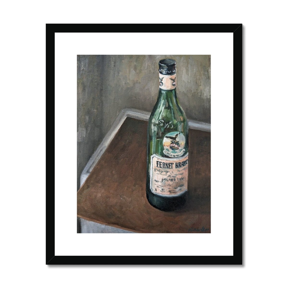 Fernet Branca | Print Prints Harriet Lawless Artist argentina still life 16"x20" / 41x51cm Black Frame