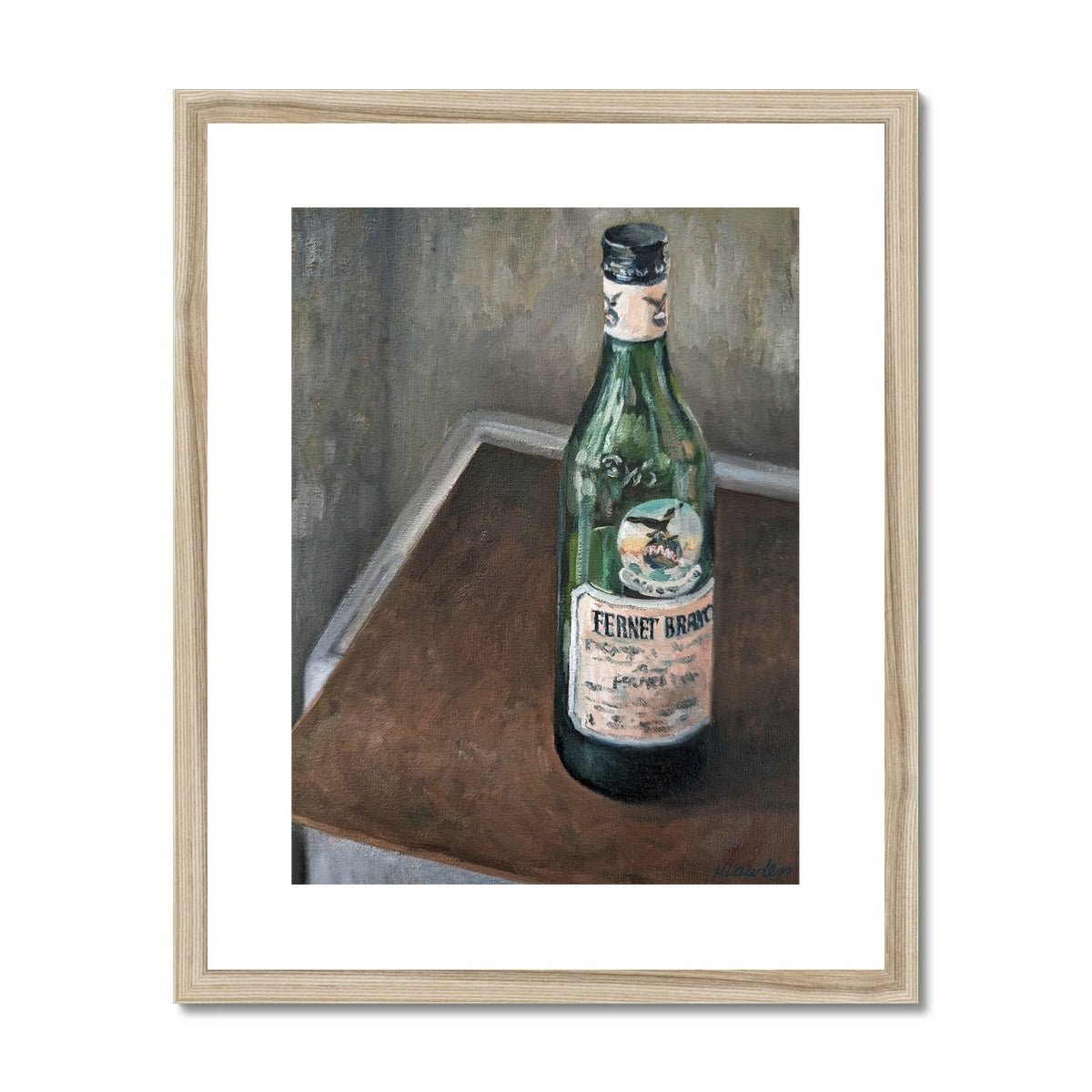 Fernet Branca | Print Prints Harriet Lawless Artist argentina still life 16"x20" / 41x51cm Natural Frame