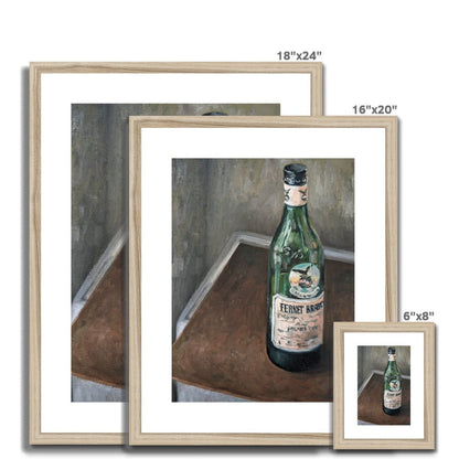 Fernet Branca | Print Prints Harriet Lawless Artist argentina still life 16"x20" / 41x51cm Natural Frame