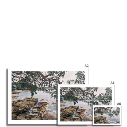 Forty Baskets Beach, Manly Cove | Print Prints Harriet Lawless Artist australia A3 / 16.5"x12" Unframed