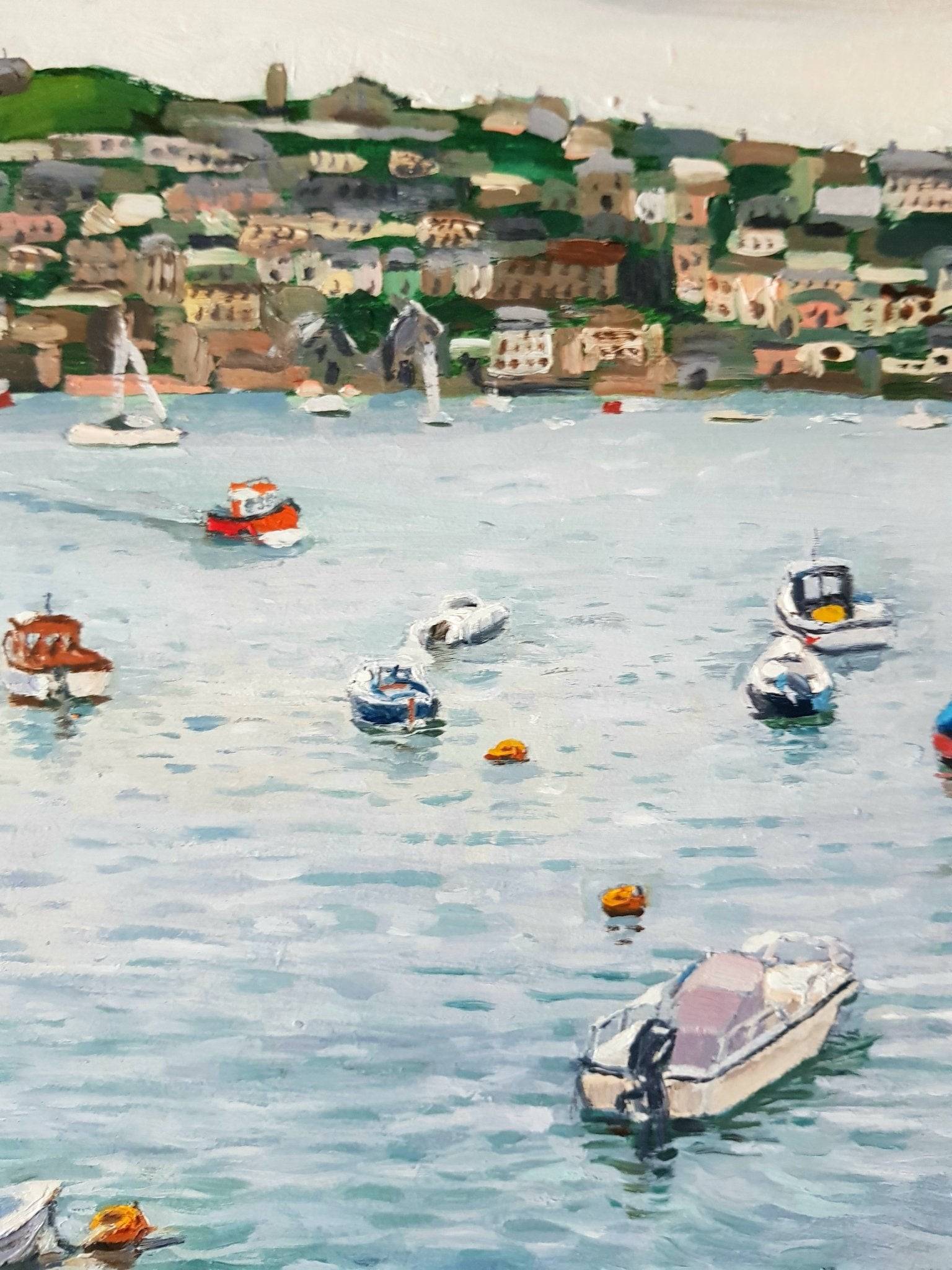 Fowey Harbour, Cornwall | Original Painting Original Paintings Harriet Lawless Artist england