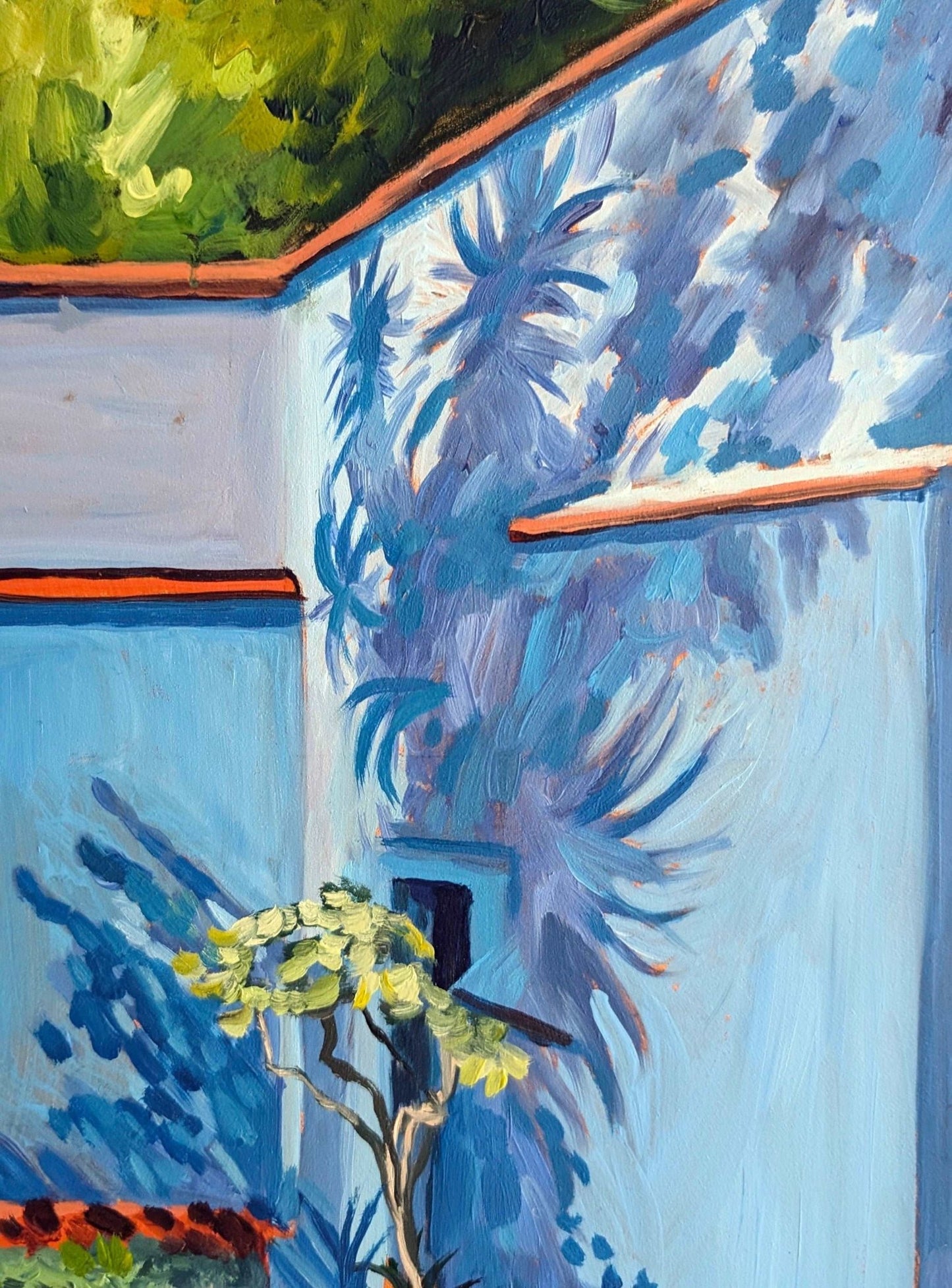 Frida's Casa Azul | Original Painting Original Paintings Harriet Lawless Artist mexico