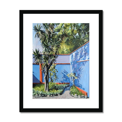 Frida's Casa Azul | Print Prints Harriet Lawless Artist mexico 16"x20" / 41x51cm Black Frame