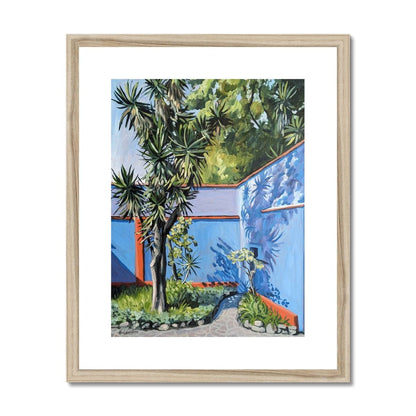 Frida's Casa Azul | Print Prints Harriet Lawless Artist mexico 16"x20" / 41x51cm Natural Frame